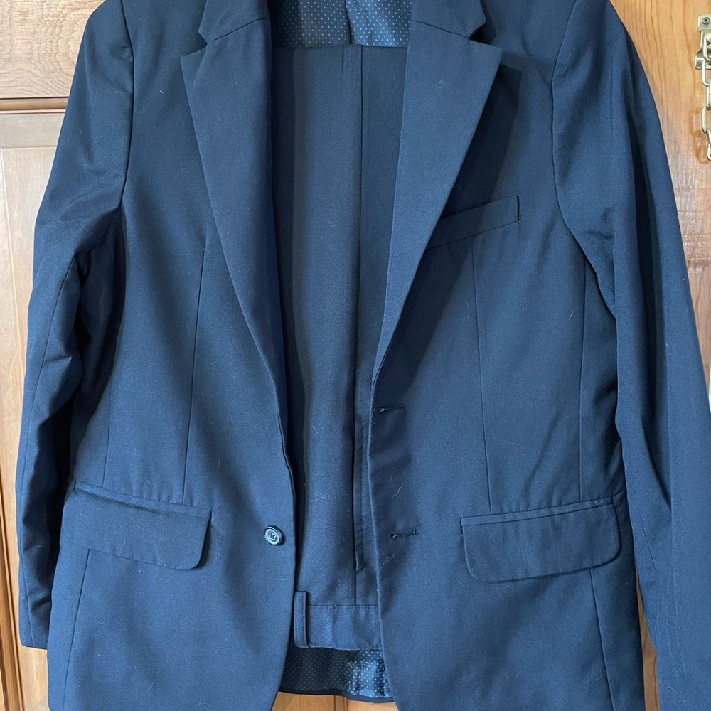 Navy kids blazer and slacks